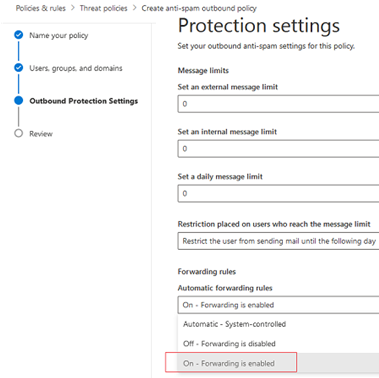 Enable External Forwarding in Microsoft 365 