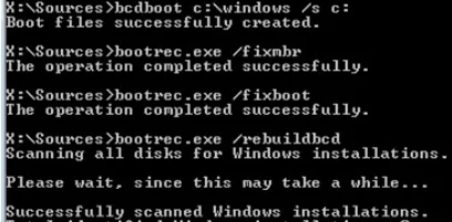 bootrec - recreate bootloader configuration for bios mbr device with windows 10