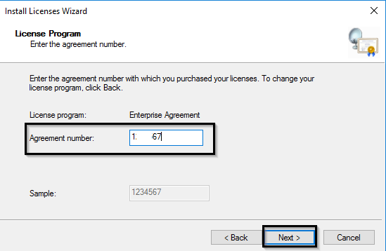 rds cal - agreement number